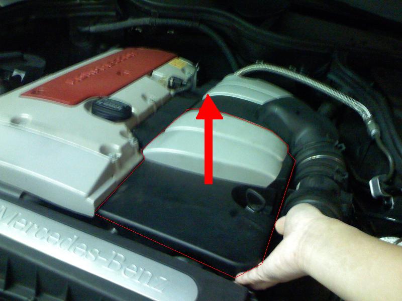 How to change oil filter on mercedes c200 #7