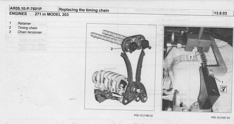 Timing chain mercedes c180 #3