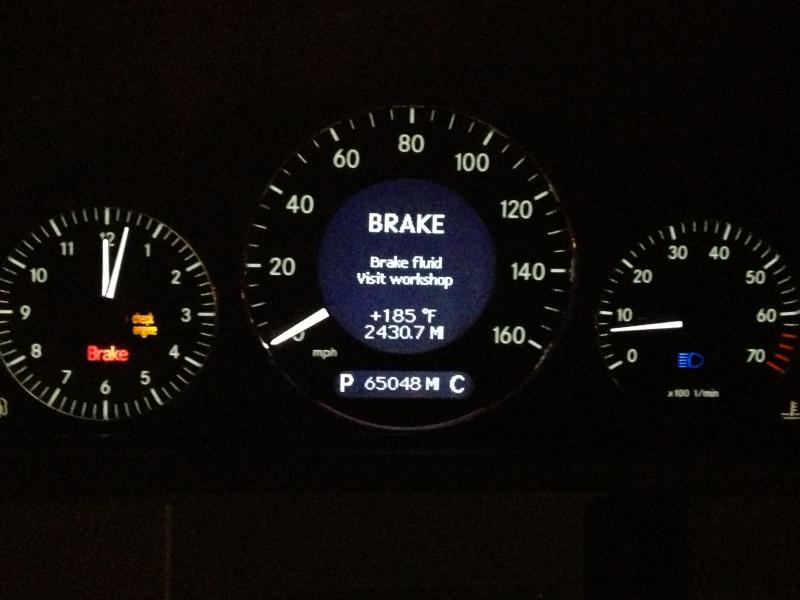 Reset brake malfunction display mercedes benz #2