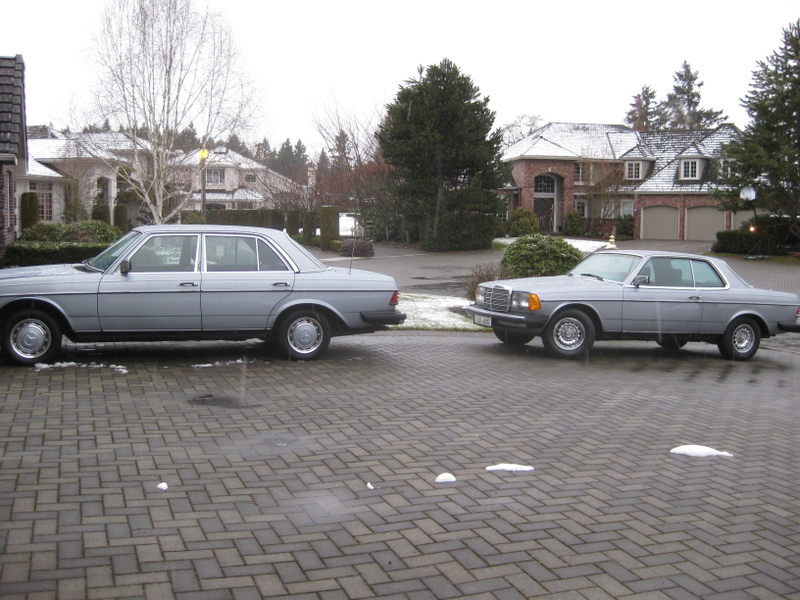 My 1981 MercedesBenz 240D and my buddies 1984 300cdt with 58000 original