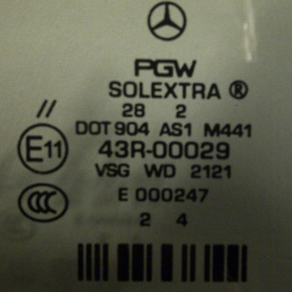 Mercedes solextra windshield #3