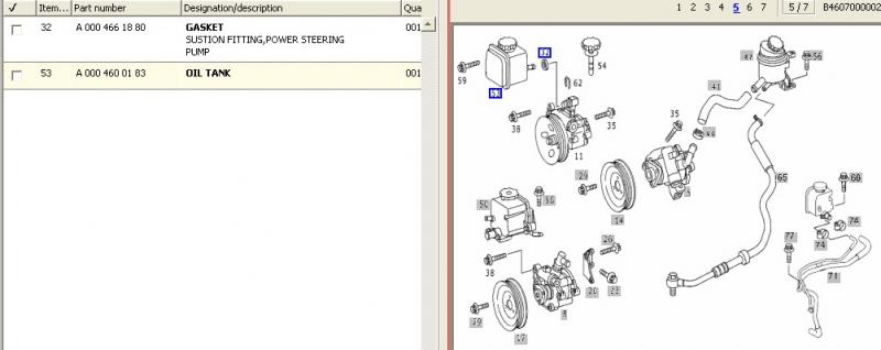 2001 Mercedes ml320 power steering pump #4