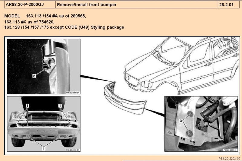 How to remove front bumper mercedes e320 #5