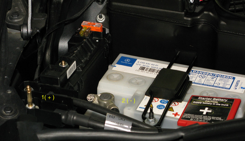 2007 Mercedes s550 battery location #7
