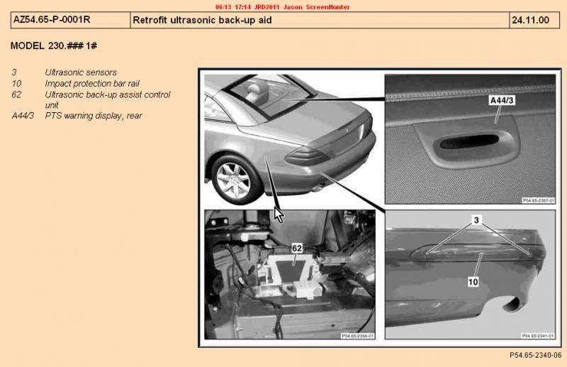 Mercedes parktronic retrofit #4