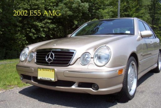 2002 E55 AMG W210 Desert Silver Charcoal perforated leather K N's 
