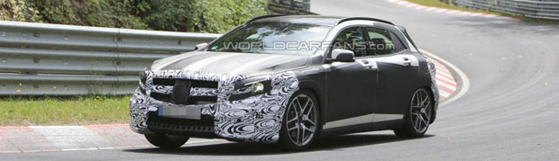 Mercedes-Benz GLA45 AMG Spied Featured