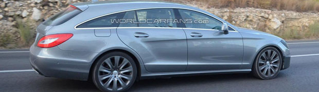 Mercedes-Benz CLS Shooting Brake Facelift Spy Shot Featured