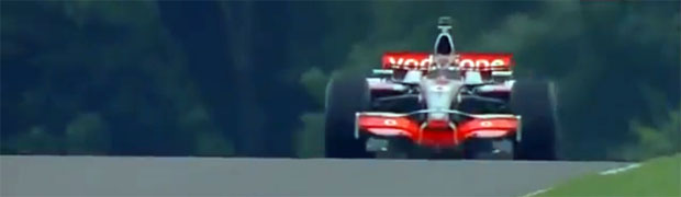 Tony Stewart Drives Lewis Hamilton's 2008 Vodafone McLaren-Mercedes Formula One car