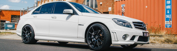 2010 Mercedes-Benz C63 AMG on Forgestar CF10s Featured