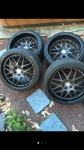 FIRE SALE: HRE 3 PIECE RIMS MATTE BLACK FINISH!!! CHEAP!!-image1.png