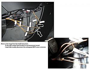 Need HELP - Disconnecting a MOST union / connector in a MY2005 C230 to install Phone-my2005_rectangular_most_connector.jpg