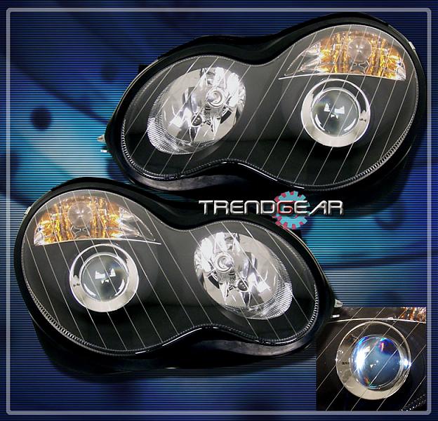 Mercedes C-class W203 04-06 bi-xenon HID light upgrade kit for halogen