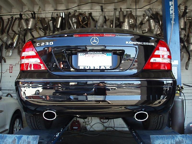 W203 exhaust store