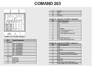 Will a 2007 W463 (G Class) Comand MCS II work in a 2005 W203?-comand-pinout.jpg