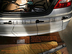 Aftermarket Reverse sensor installed-06_thread-all-sensor-cables-through-bumper.jpg