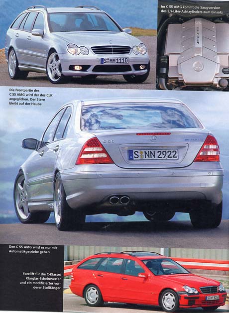 2004 Mercedes-Benz C-class (W203, facelift 2004) AMG C 55 V8 (367 Hp)  Automatic