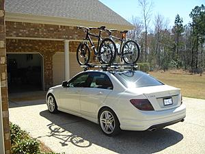 Mercedes c class bike roof rack hot sale