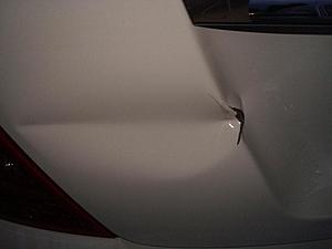!!! Hit &amp; Run Damage !!! Should I pay out of pocket or use my insurance? (see pics)-1.jpg