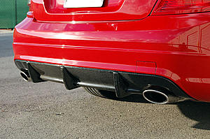 New Carbon Fiber Diffuser w/ fins for the c300/350 dual exhaust! Who's interested?-diffuser.jpg