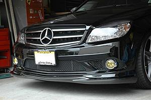 W204 AMG package bumper carbon add one spoiler on sale-dsc_4899.jpg