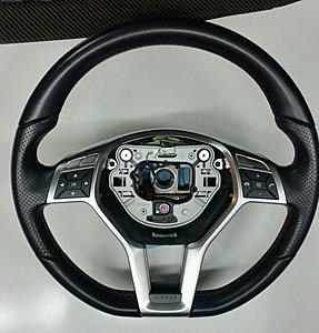 FS: W204 Red Stitched Steering wheel No Paddle shifters-s-l1600.jpg