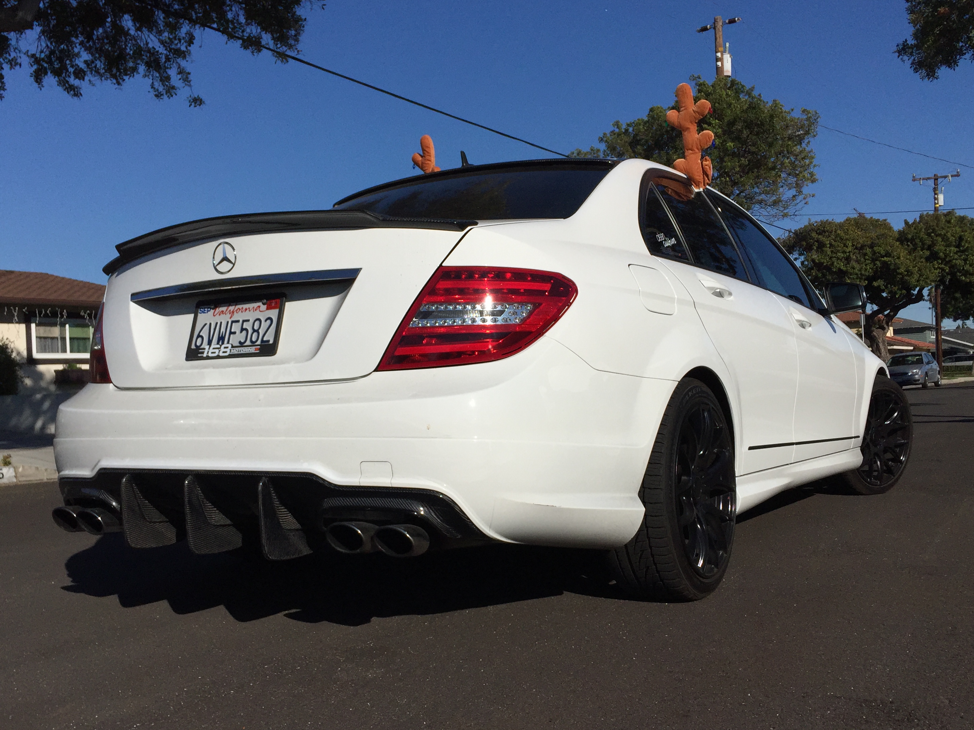 QUESTIONS about installing c63 style rear diffuser/quad exhaust tips to