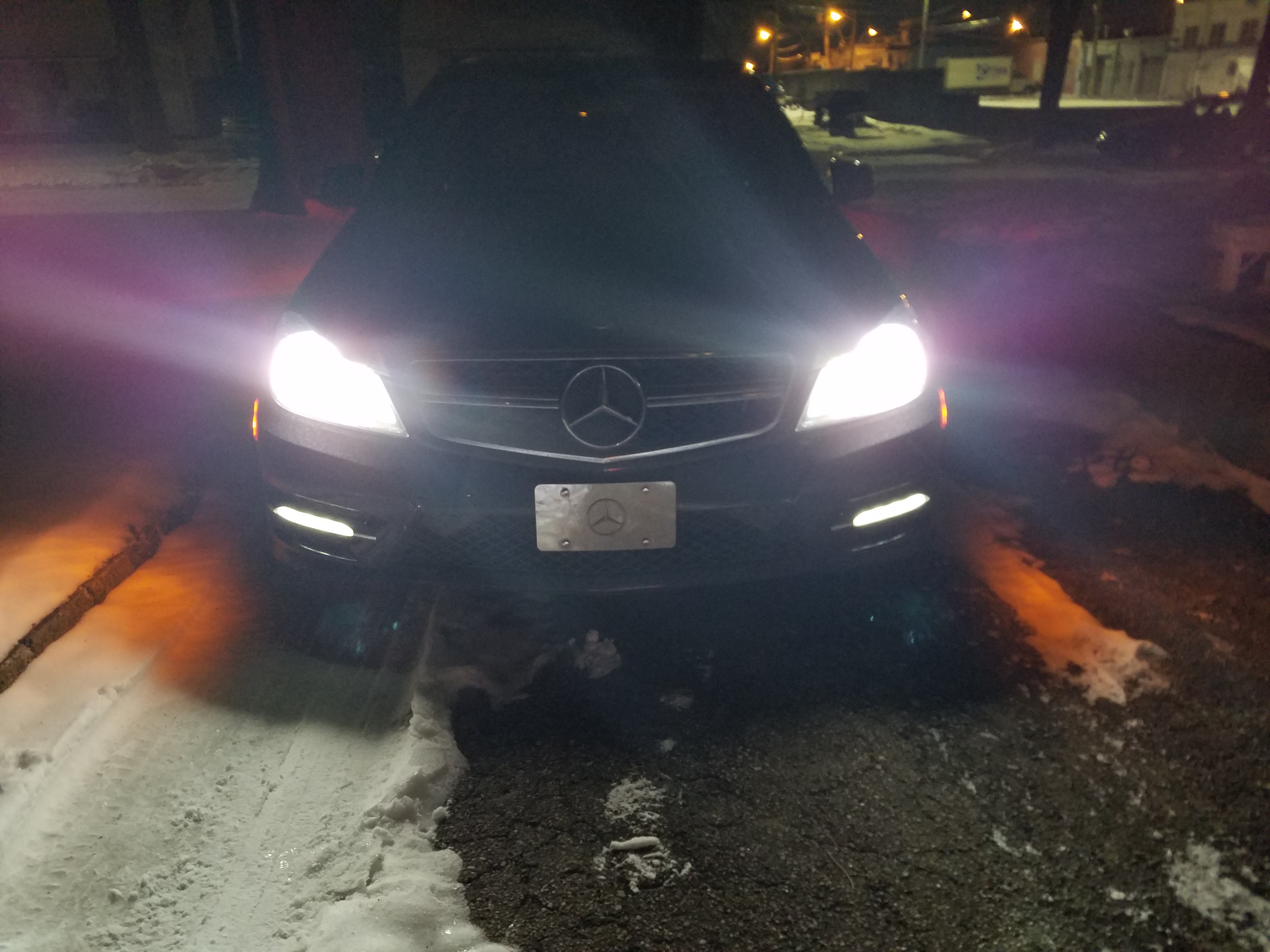 Mercedes C-Class W204 Clear Halogen Xenon HID Parking Beam Side Light Bulbs
