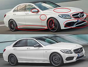 Mercedes-Benz C450 AMG Sport Is One Fast Poser-spot-difference.jpg