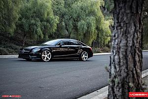 F/S NEW VOSSEN 20&quot; CV3 MATTE SILVER MACHINE-l_mercedes-benz_cls_vvscv3_7ec.jpg