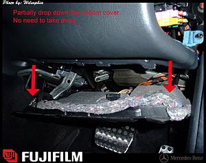 Famous AC clicking noise, AC footwell damper linkage replacement DIY details steps-066-copy.jpg