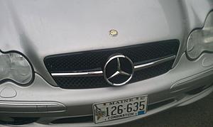W203 1 fin grill installed-imag0706.jpg