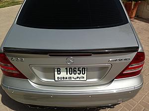 c55 amg carbon fiber rear diffuser and trunk spoiler installated-img_4247.jpg