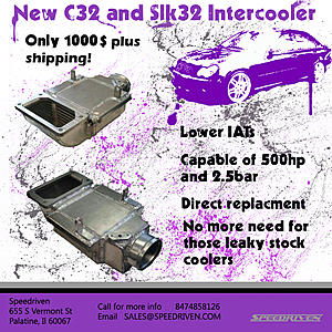 Speedriven c32,SLK32 and crossfire upgraded intercooler-c32coolerflyer1.jpg