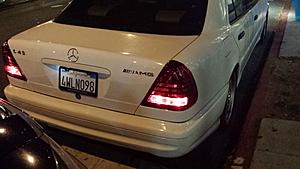 Installed S - Class Style Smoked Tail Lights On My W202 C43, Tell What You Guys Think-20140124_212734.jpg