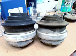 Engine mounts replaced-new-old-compared.jpg