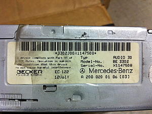 FS: C43 / C36 and w202 left over parts for sale - Los Angeles, CA-headunit_03_05.jpg