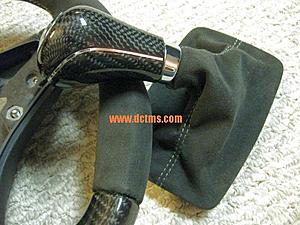 carbon alcantara steering wheel with matched shifter and boot-c63-alcantara-boot_004.jpg