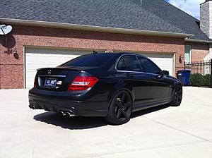 2012 C63 SEDAN - H&amp;R SPRINGS, PLASTIDIP FORGESTARS AND LED'S-photo-2-.jpg