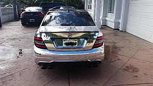 2012 C63 AMG Edition 1 (lightly moded) for Sale !-c63-rear.jpg