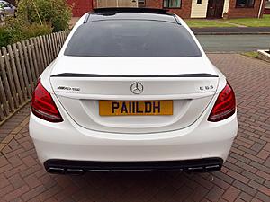 C63 - White with wrapped spoiler/handles-c63-flat-rear.jpg