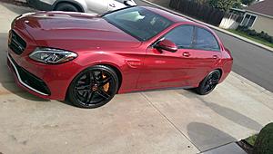 Designo Cardinal Red C63S Delivered and LOVING IT!-2015-12-24-12.33.20.jpg