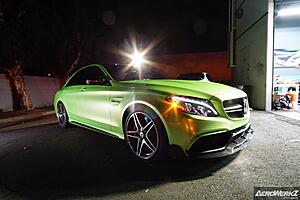C63S AMG vinyl wrapped in Pearl Green-crnkorb.jpg