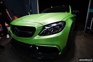 C63S AMG vinyl wrapped in Pearl Green-rikpvtu.jpg
