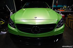 C63S AMG vinyl wrapped in Pearl Green-lbm4mqk.jpg