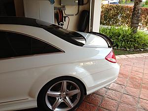 Front CF Lip and Rear Trunk Spoiler CF on AMG CL65 White-rear-trunk-spoiler.jpg