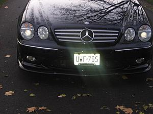 Installed Euroteck Carbon Fiber front lip on Black CL55-img_3937.jpg