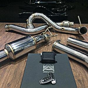 Benz CLA45 AMG decatted down pipes full valvetronic exhaust installed - Sound video-5mem4ht.jpg
