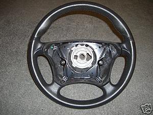 FS:  Black Leather AMG Steering Wheel for E, CLK-amg-w210-w208-steering-black-front-shot.jpg