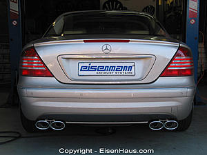 For Sale: S65 (W220)Eisenmann Exhaust and Kleemann Steering Wheel-cl55-1.jpg